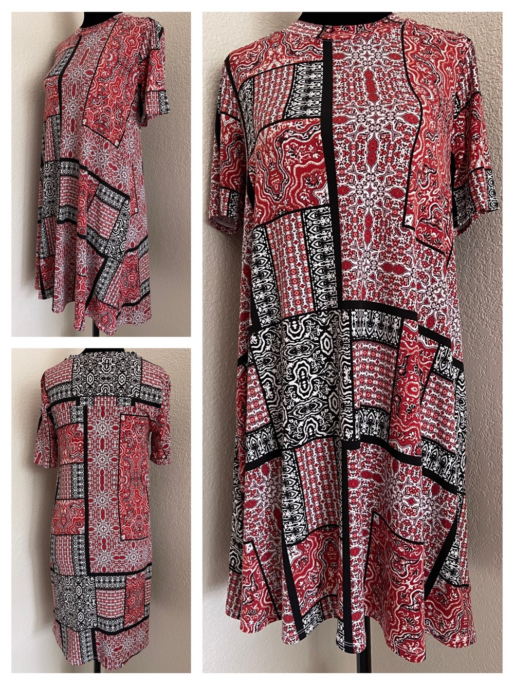 BCBGeneration Patchwork Shift Dress
